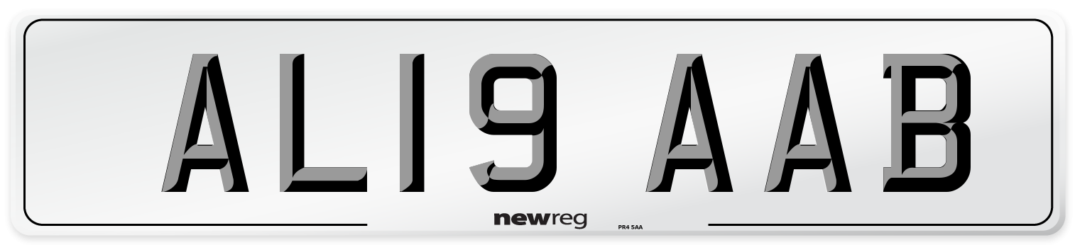 AL19 AAB Number Plate from New Reg